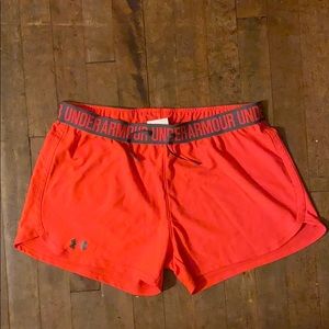 Under Armour Shorts - Under Armour Neon Coral Shorts Under Armour Shorts - Under Armour Neon Coral Shorts